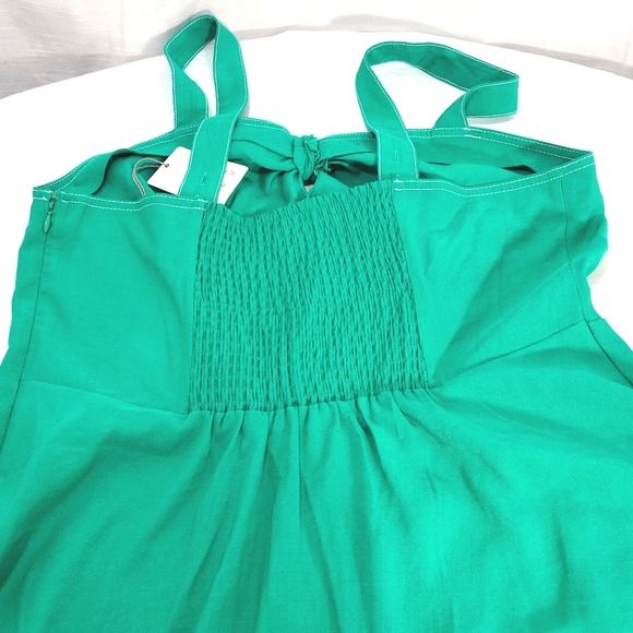 A New Day Green Sleeveless Sailor Bow A-Line Midi Dress - Picture 11 of 16